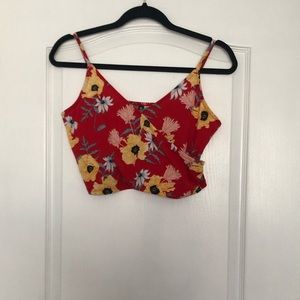 Floral Cropped tank